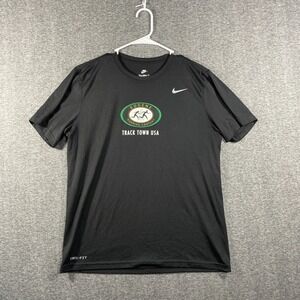 Nike Track Town USA T Shirt Eugene Running Company Mens Large Black